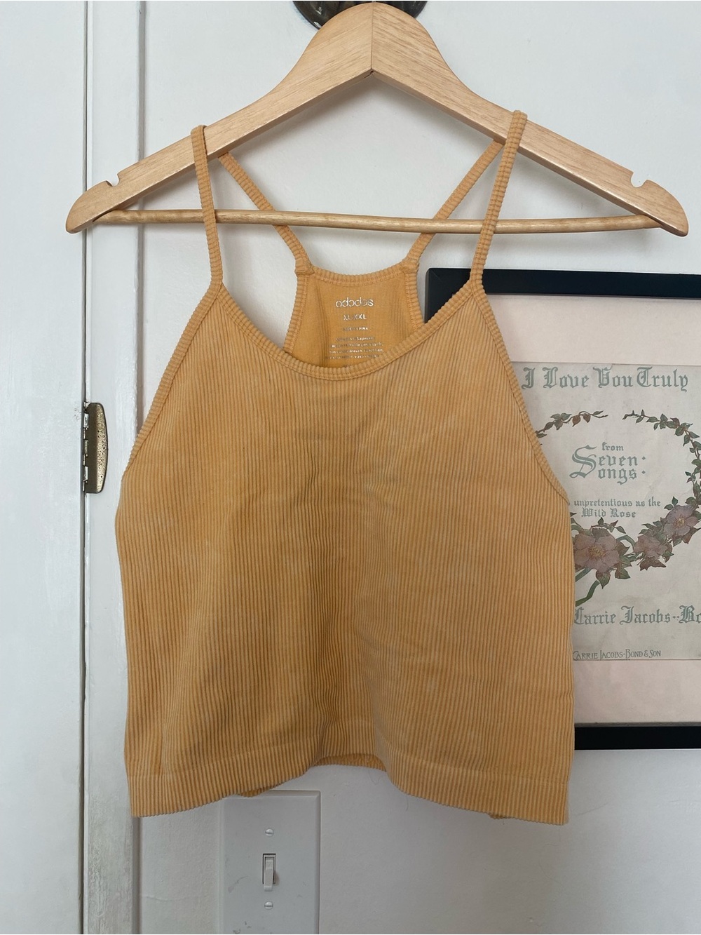 Acid washed Ribbed Cropped Tank Top